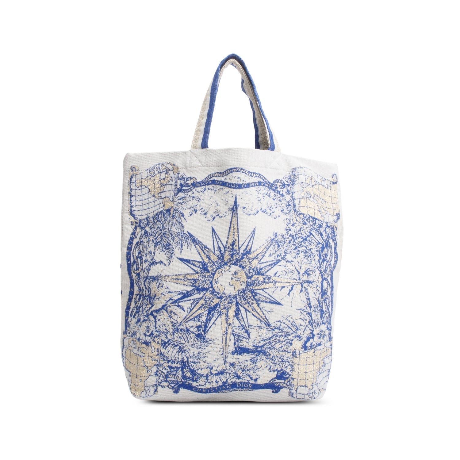 Dior Christian ' Dream Team' Tote Bag Canvas Beige