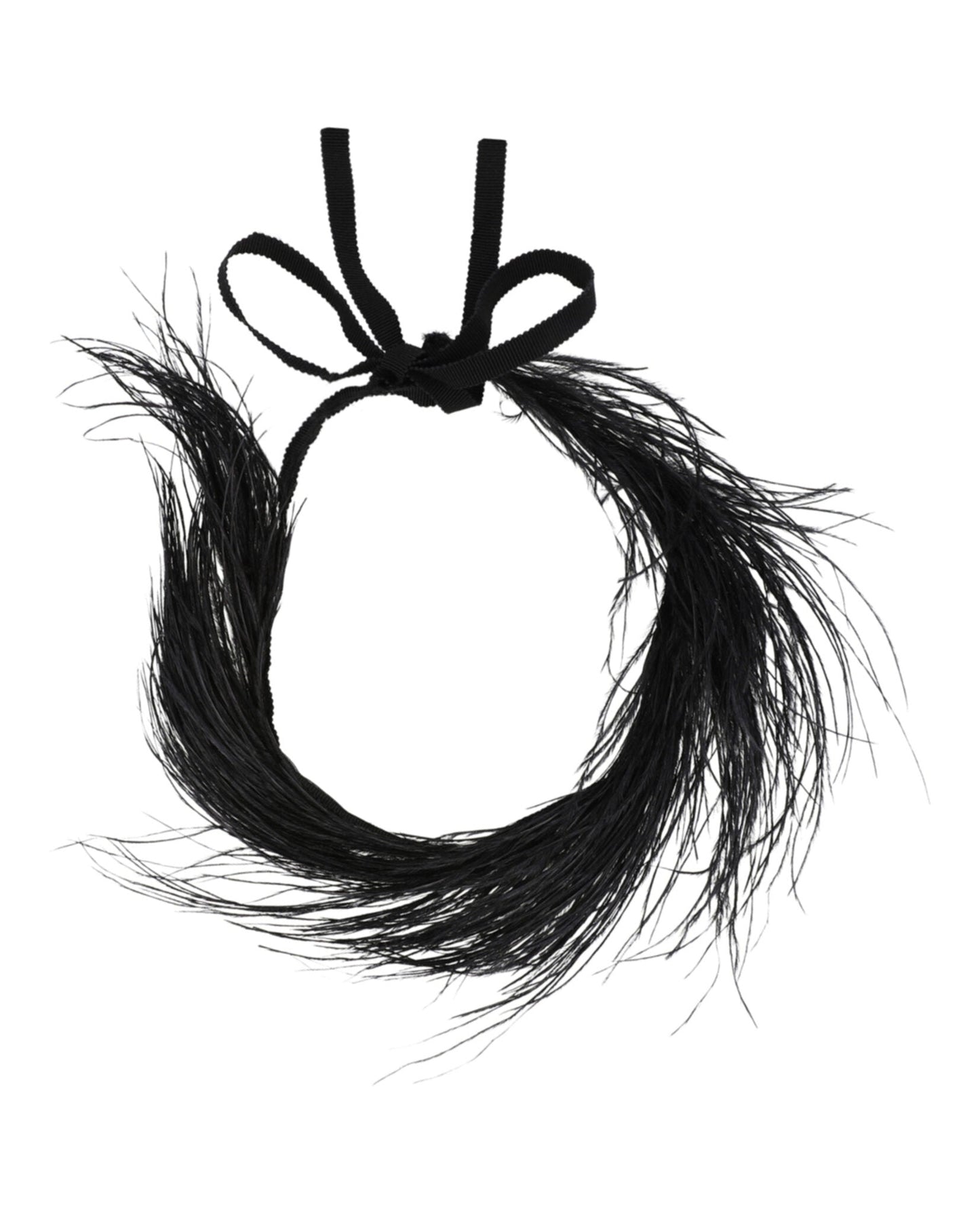 Gucci Womens Ostrich Feather Choker Necklace