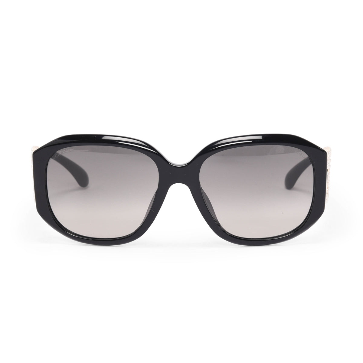 Chanel Black Pearl Cc Sunglasses Bag
