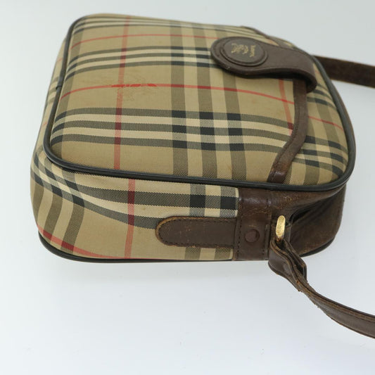 Burberry Luxury ss Nova Check Shoulder Bag Auth Canvas Beige Beige Auth 68023