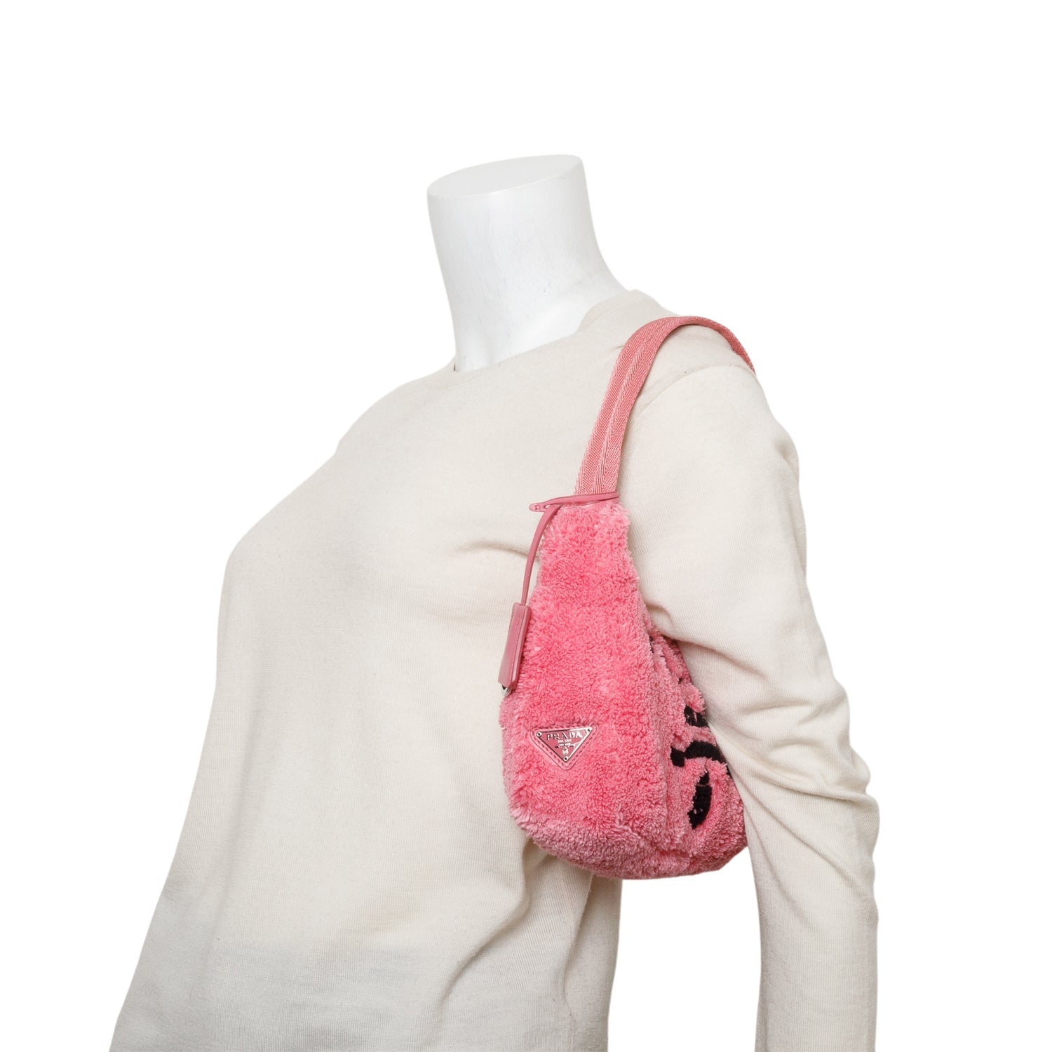 Prada Terry Cloth Re Edition Bag Pink Mini Travel Bag