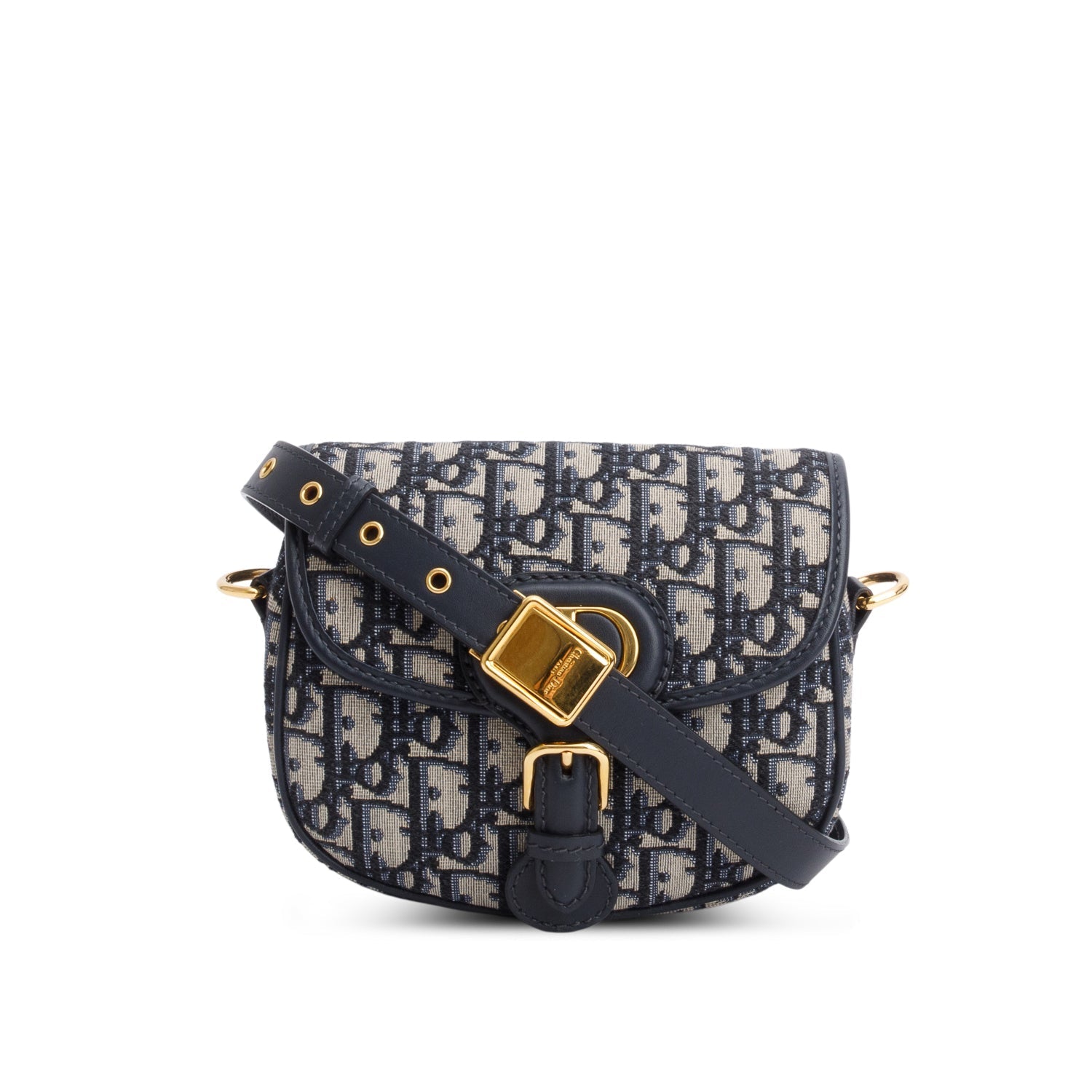 Dior Christian Oblique Bobby Bag Blue Small Travel Bag