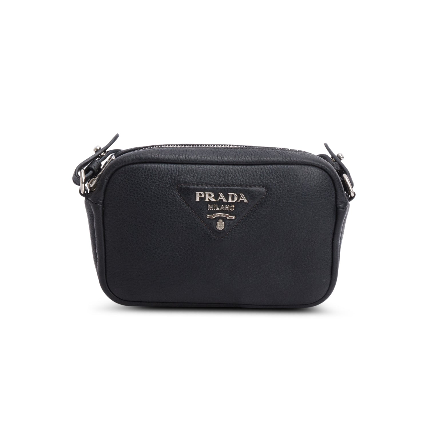 Prada Vitello Phenix Camera Bag Black Travel Bag