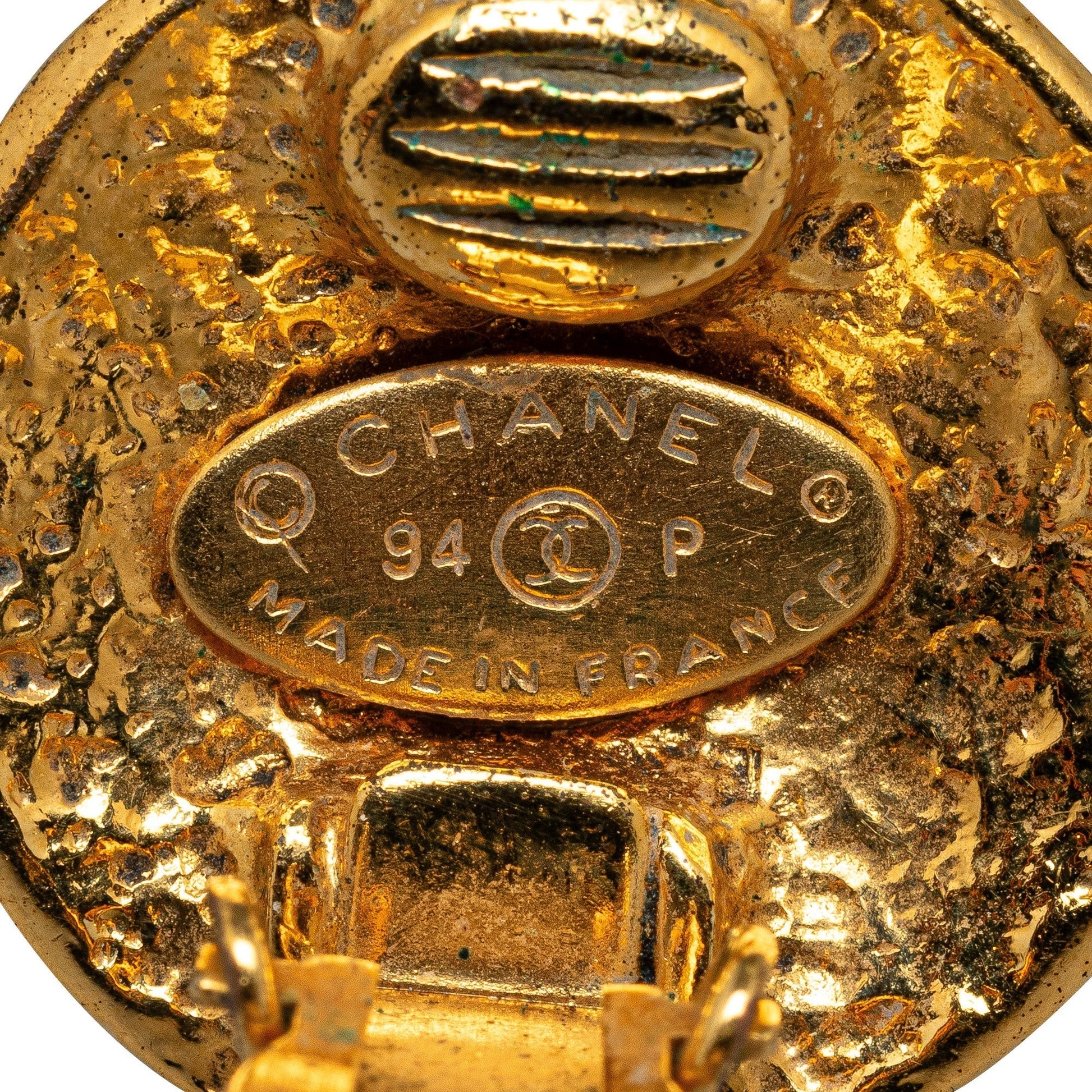 CHANEL CC Clip On Earrings Costume Bracelet