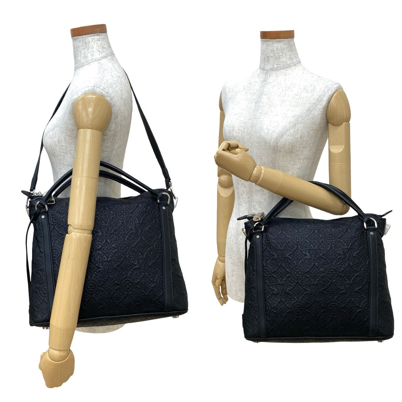 Louis Vuitton Antia Ixia PM Monogram Leather Black Shoulder Bag