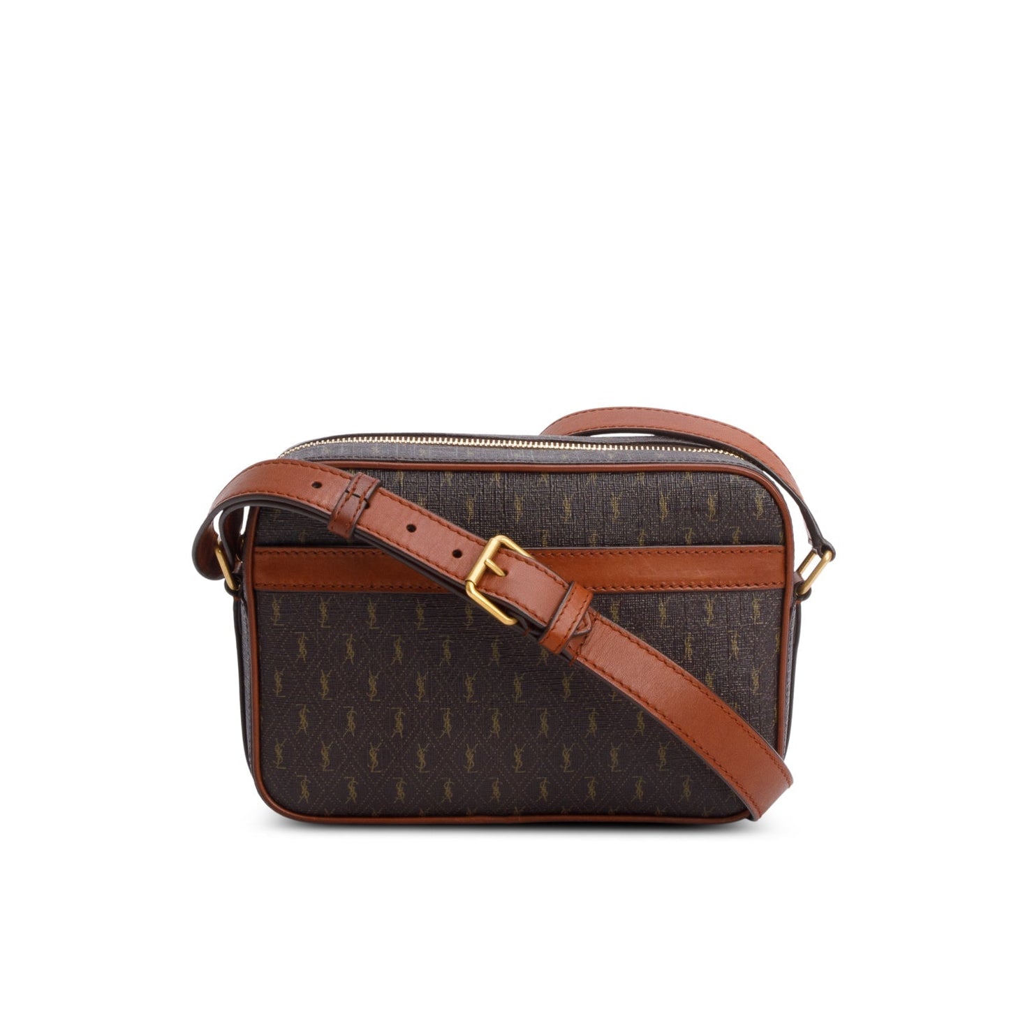 YSL Saint Laurent Smooth Calfskin Le Monogramme Camera Bag Canvas Crossbody Bag