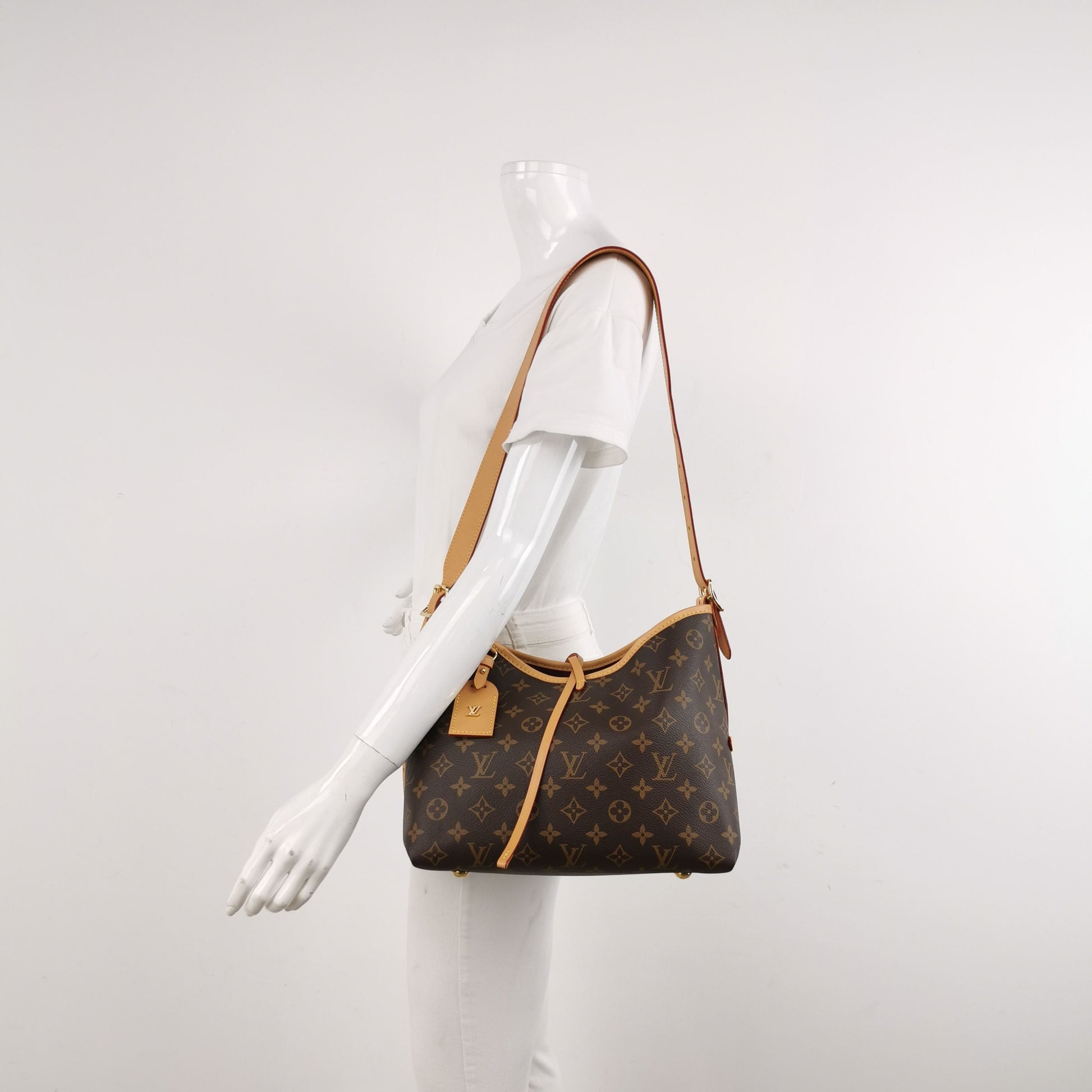 Louis Vuitton Carry All Small Monogram Shoulder Bag with Chip 250107781015595