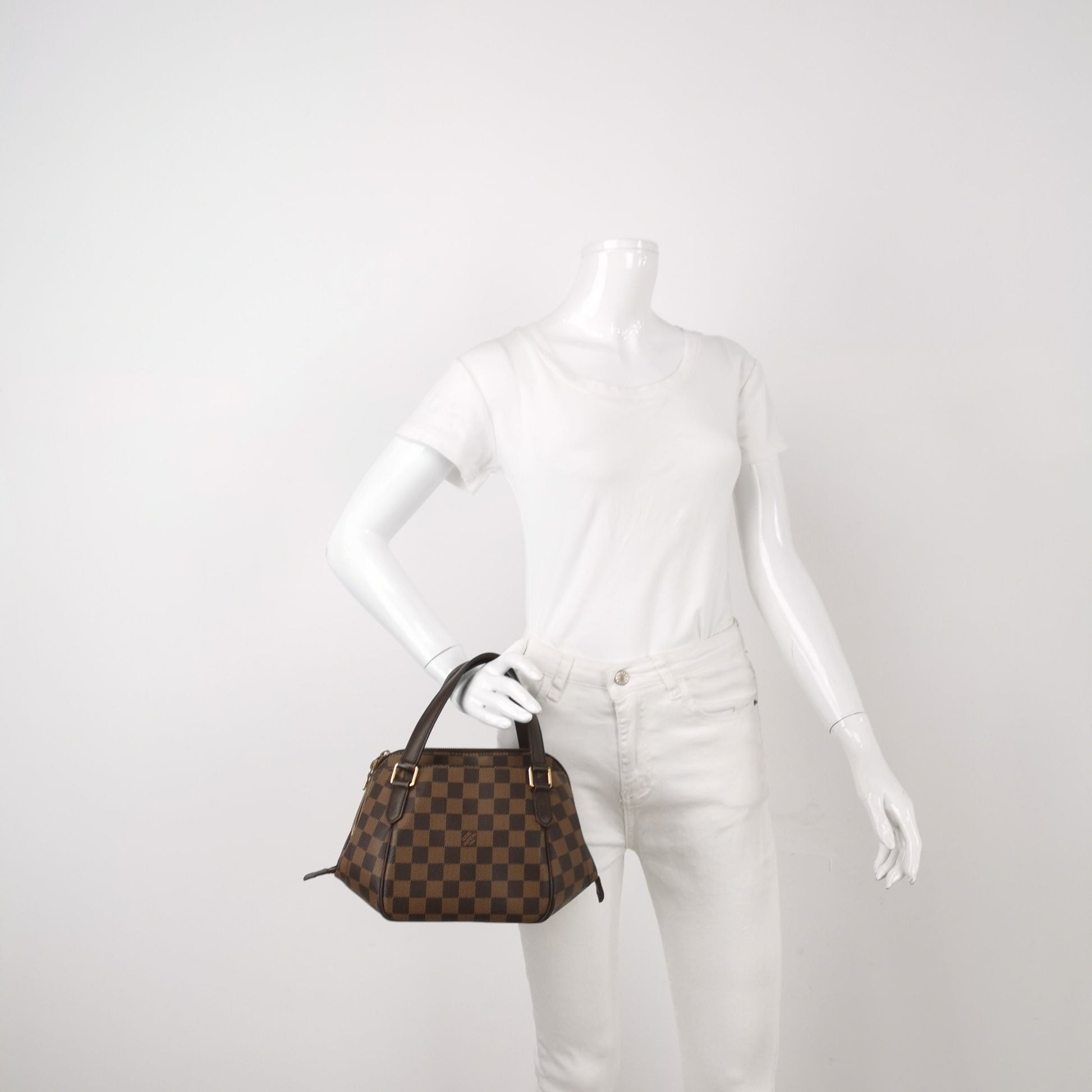 Louis Vuitton Belem Checkered Leather Lunch Box Handbag 250503781176389