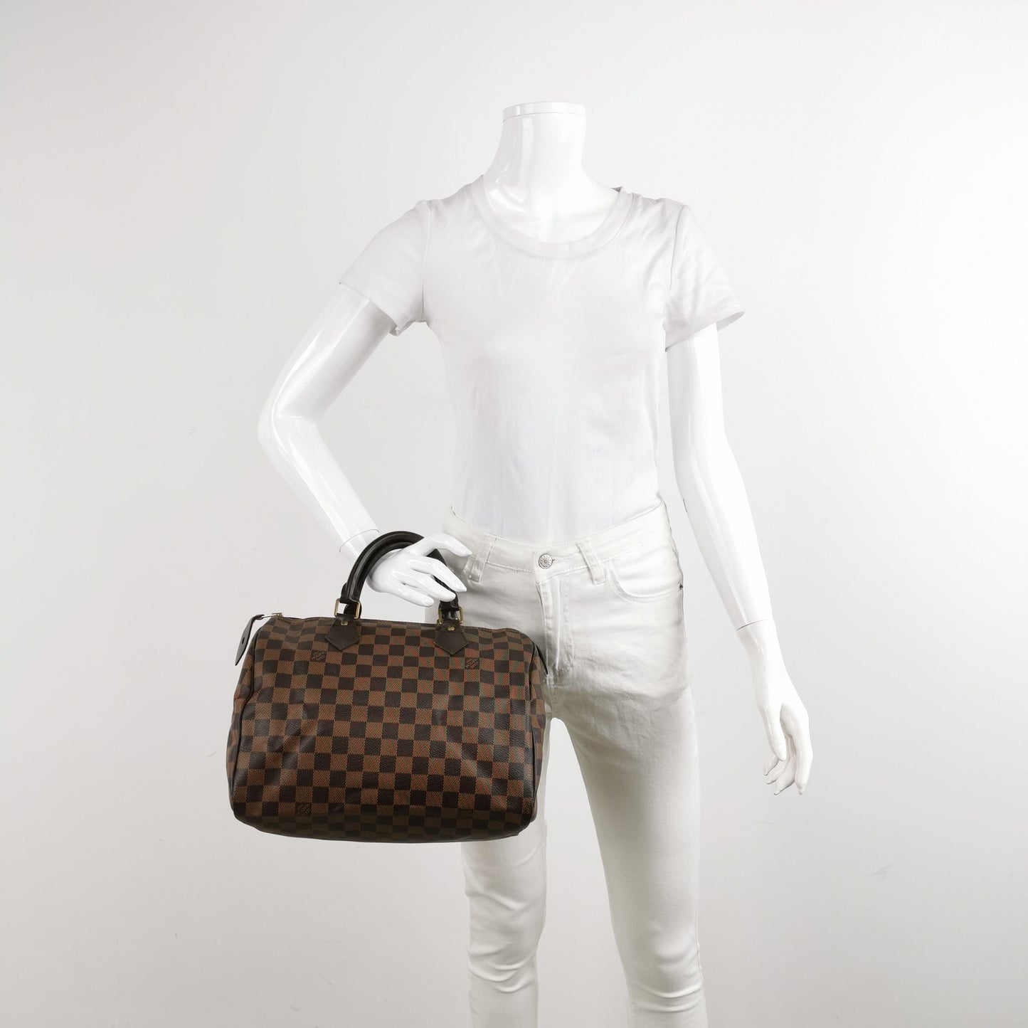 Louis Vuitton Speedy 30 Damier Ebene Boston Bag 24122378993295