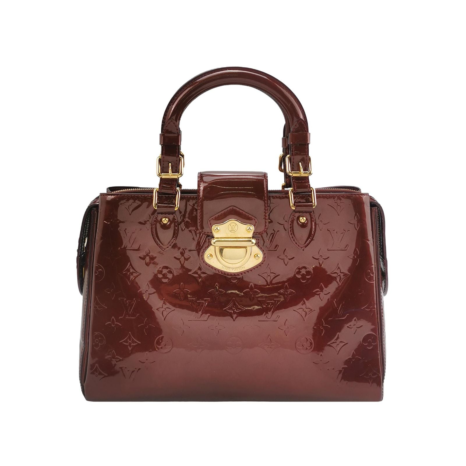 Louis Vuitton Melrose Avenue Patent Monogram Lock Handbag 24121478982257