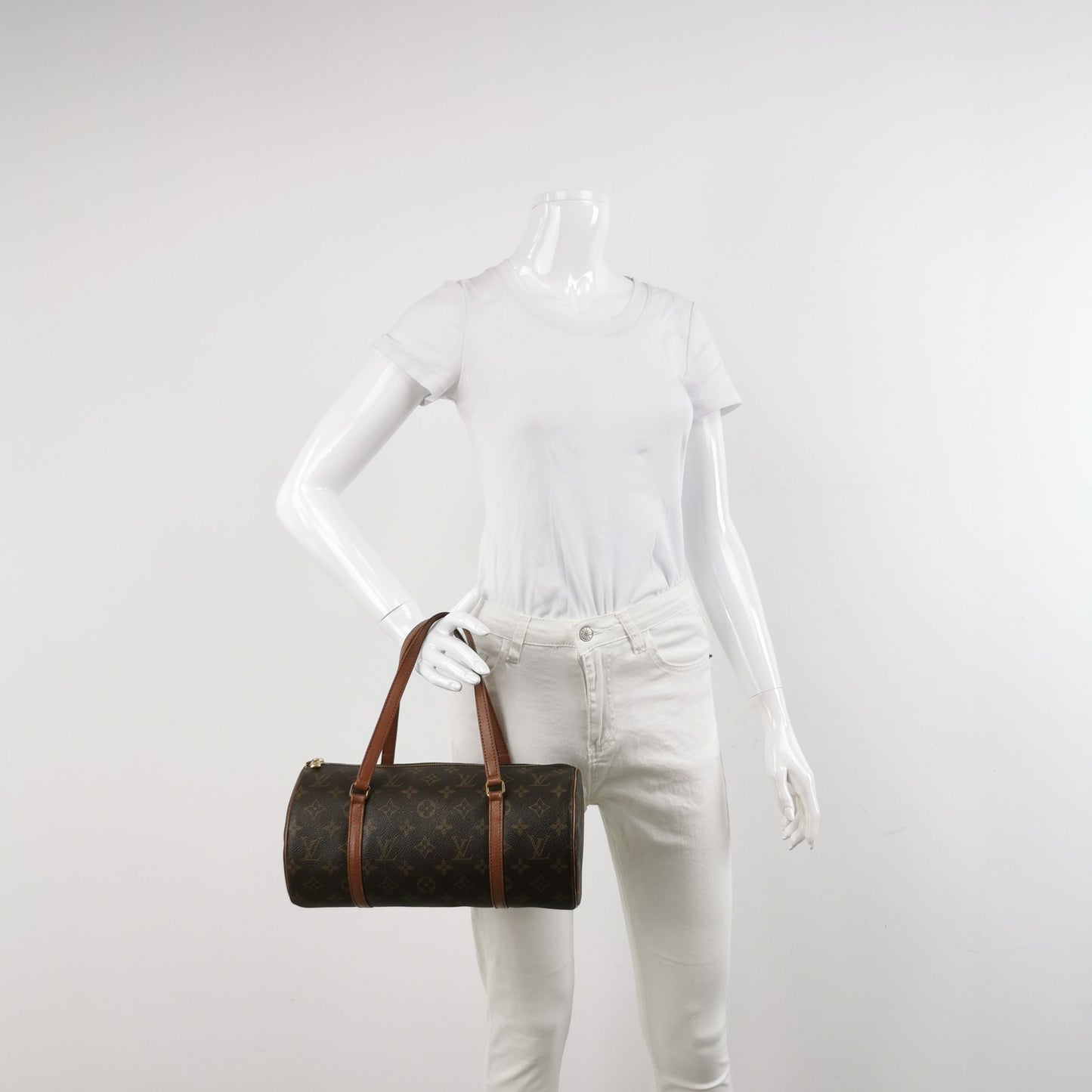 Louis Vuitton Papillon Large Monogram Print   Cylinder Handbag 24120678973004