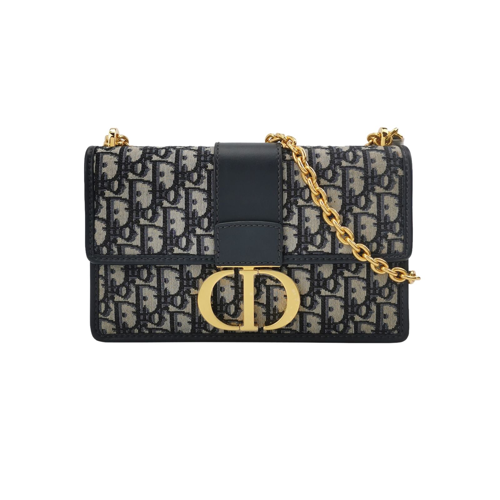 Dior Handbag 30Montaigne Bag in Oblique and Calfskin Canvas Medium