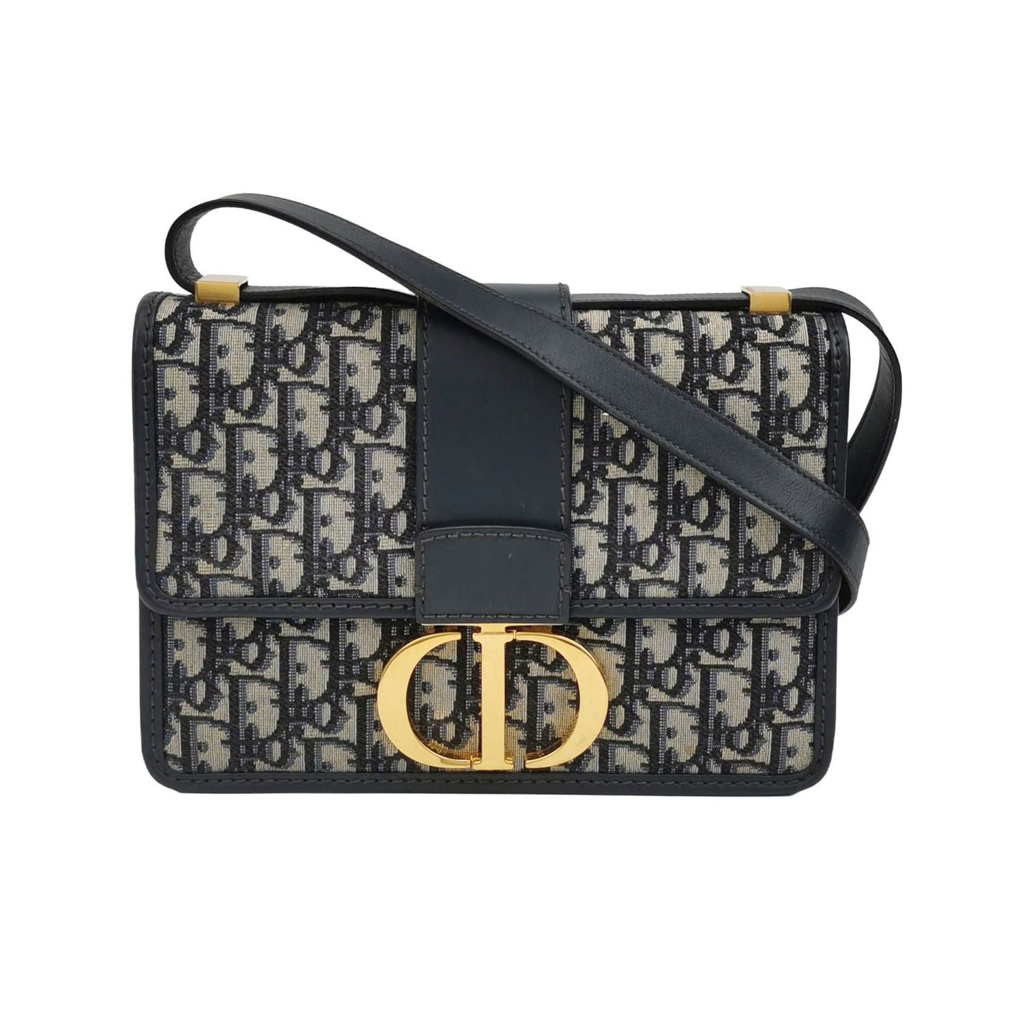 Dior Handbag 30Montaigne Bag in Oblique and Calfskin 2 Canvas Medium