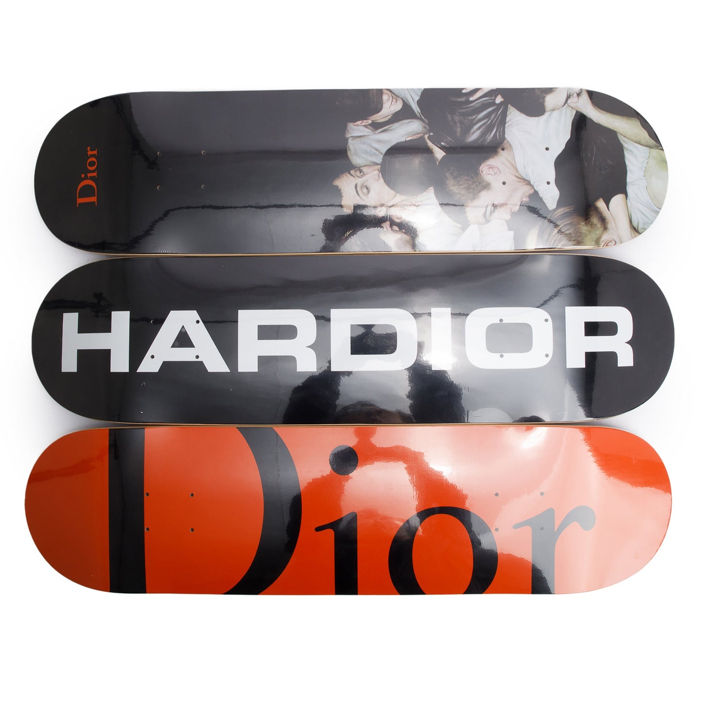 Dior Christian Homme Skateboard Skate Deck Set Of Travel Bag
