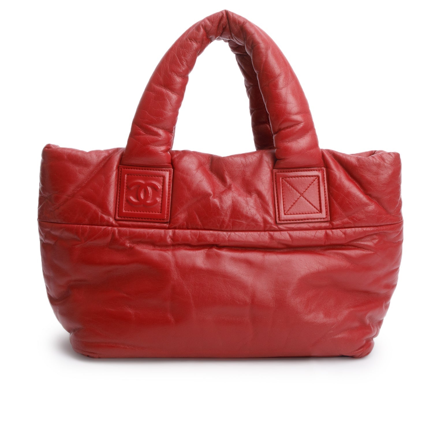 Chanel Coco Cocoon Reversible Lambskin Red Travel Bag