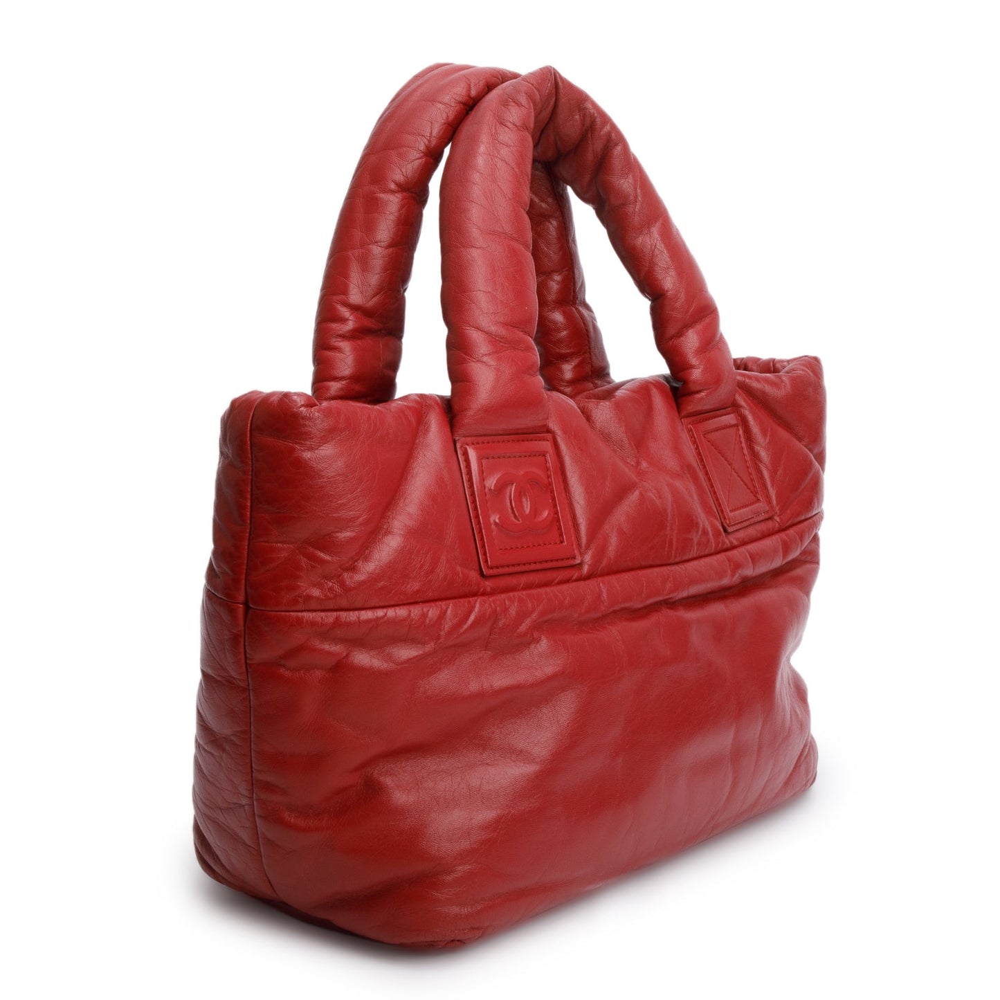 Chanel Coco Cocoon Reversible Lambskin Red Travel Bag