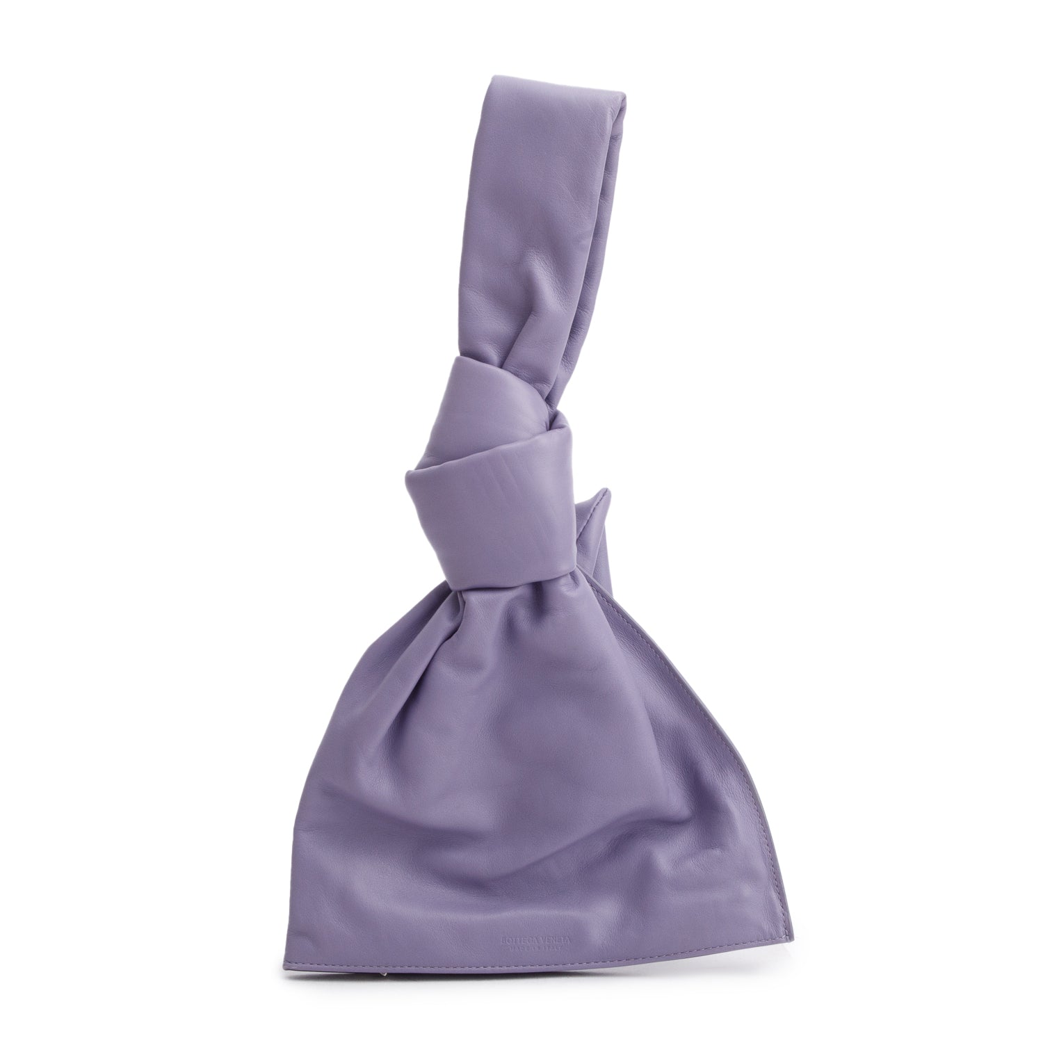 Bottega Veneta Purple Calfskin Bv Twist Travel Bag Mini