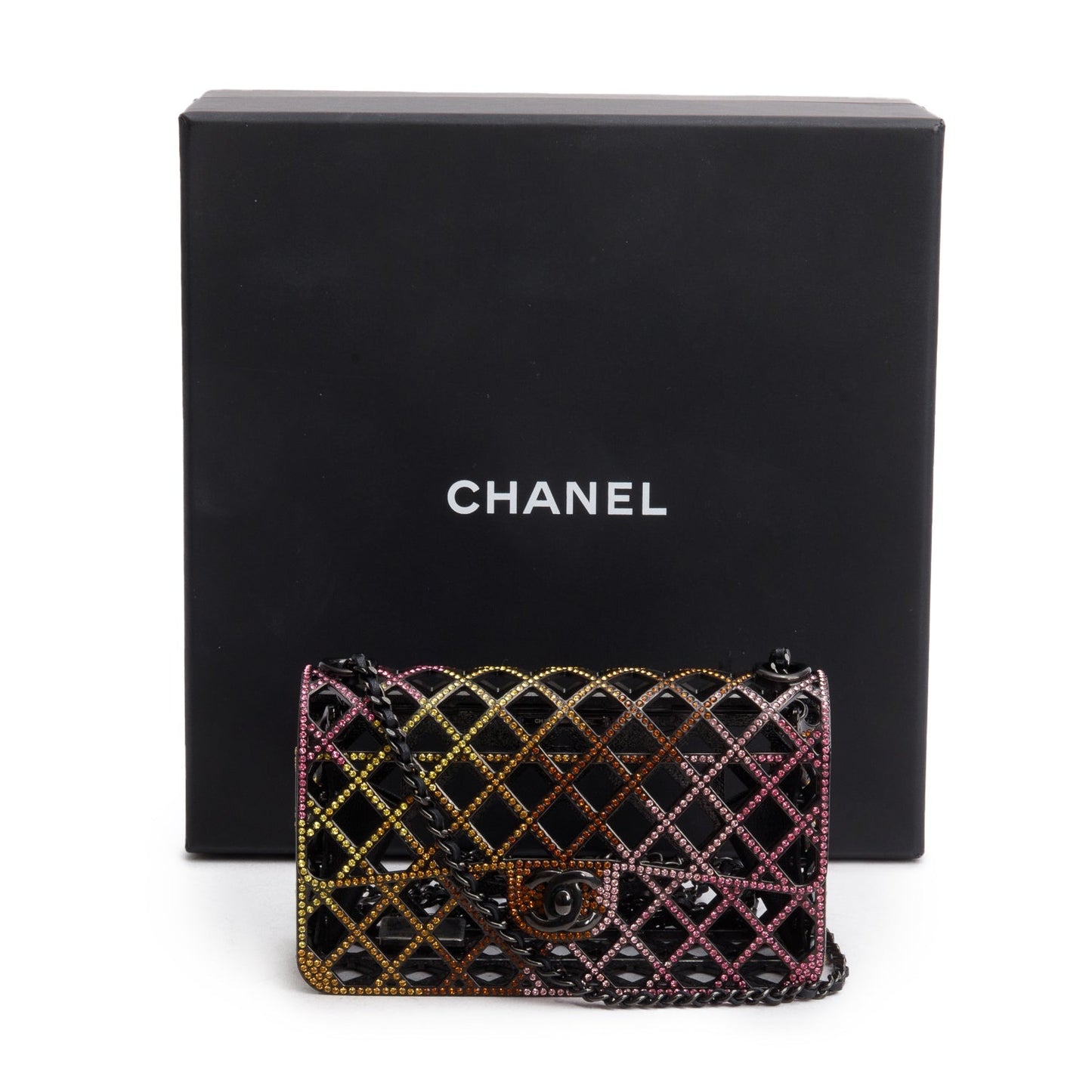 Chanel Limited Edition g Black Multicolor Travel Bag