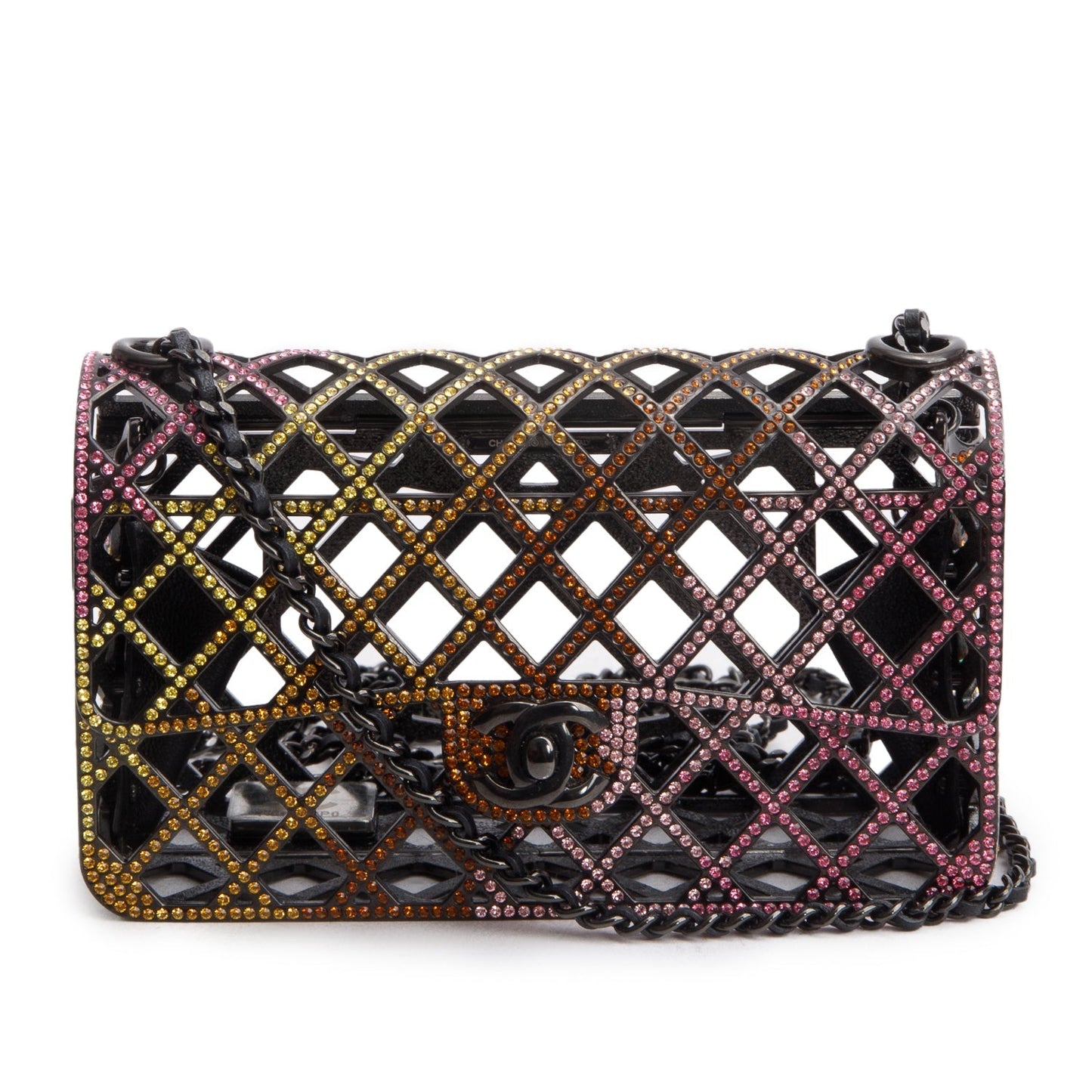 Chanel Limited Edition g Black Multicolor Travel Bag