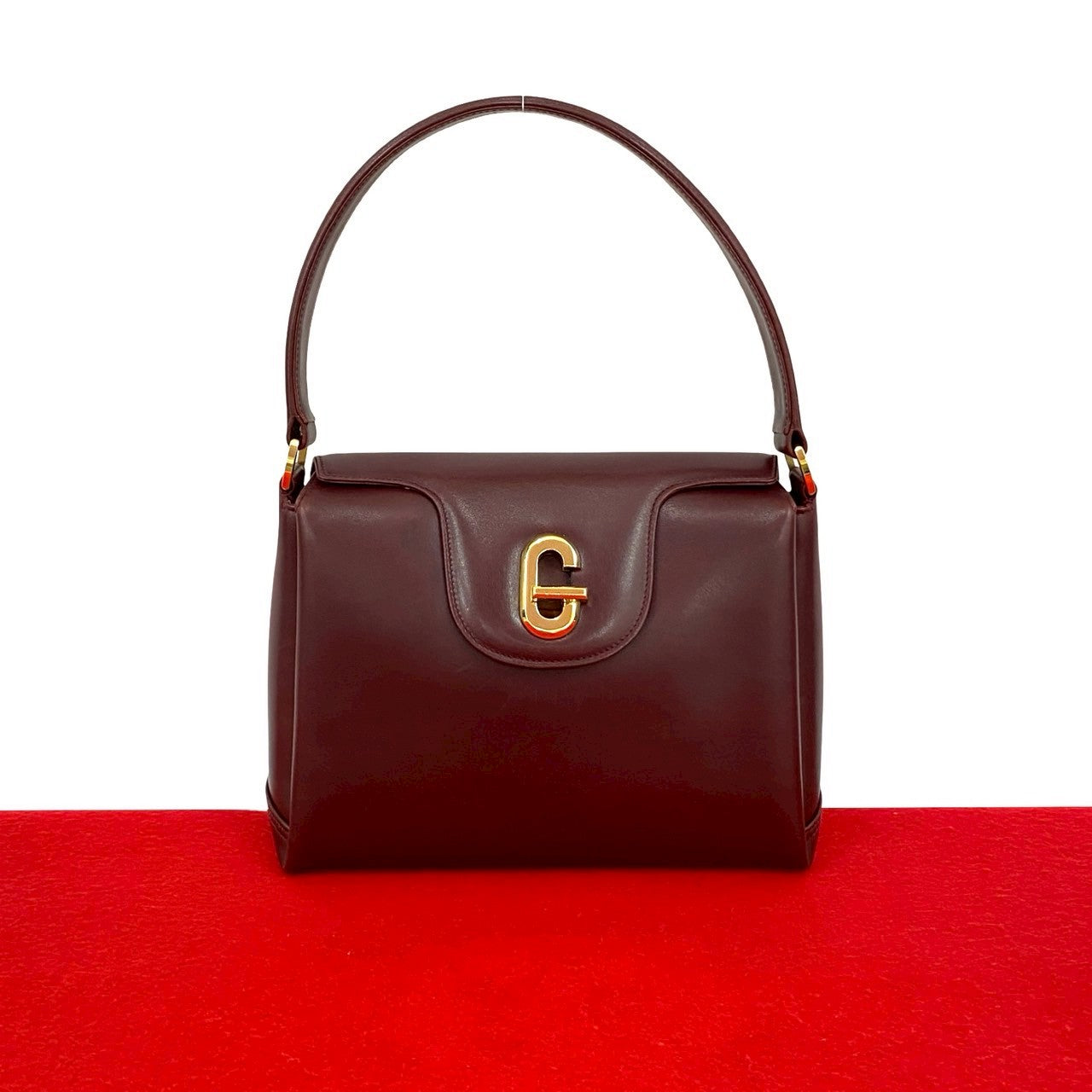 Gucci wine Leather Red Handbag