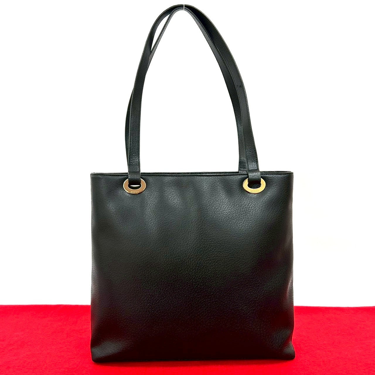 Gucci Leather Black Tote Bag 2