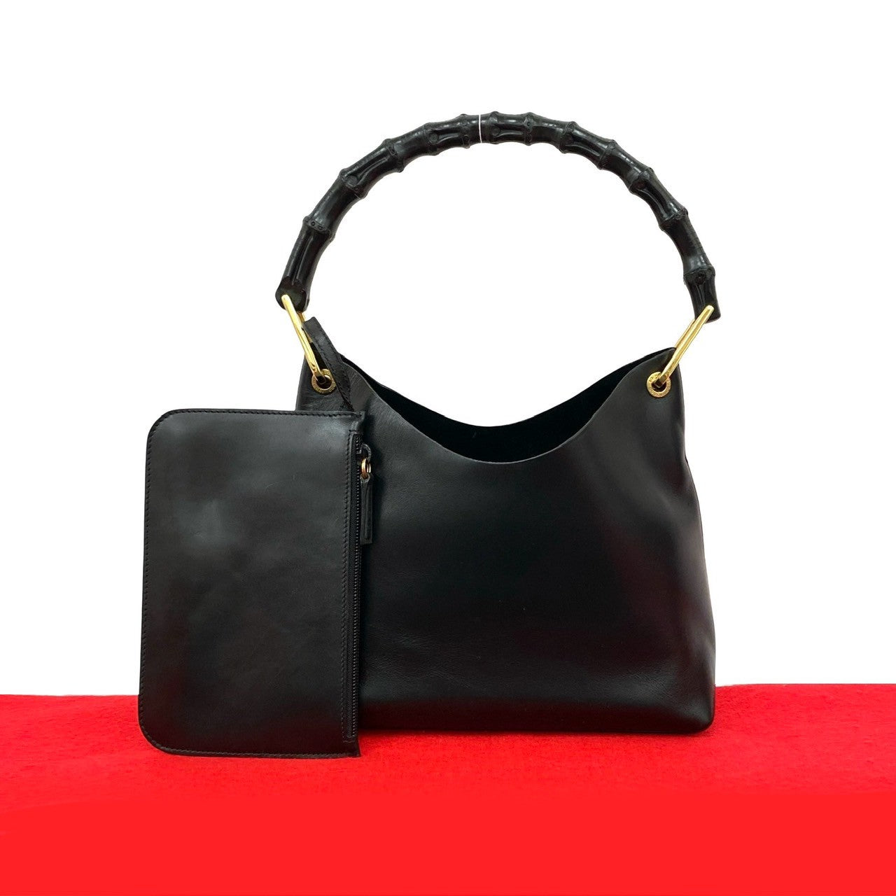 Gucci Bamboo Leather Black Handbag 5