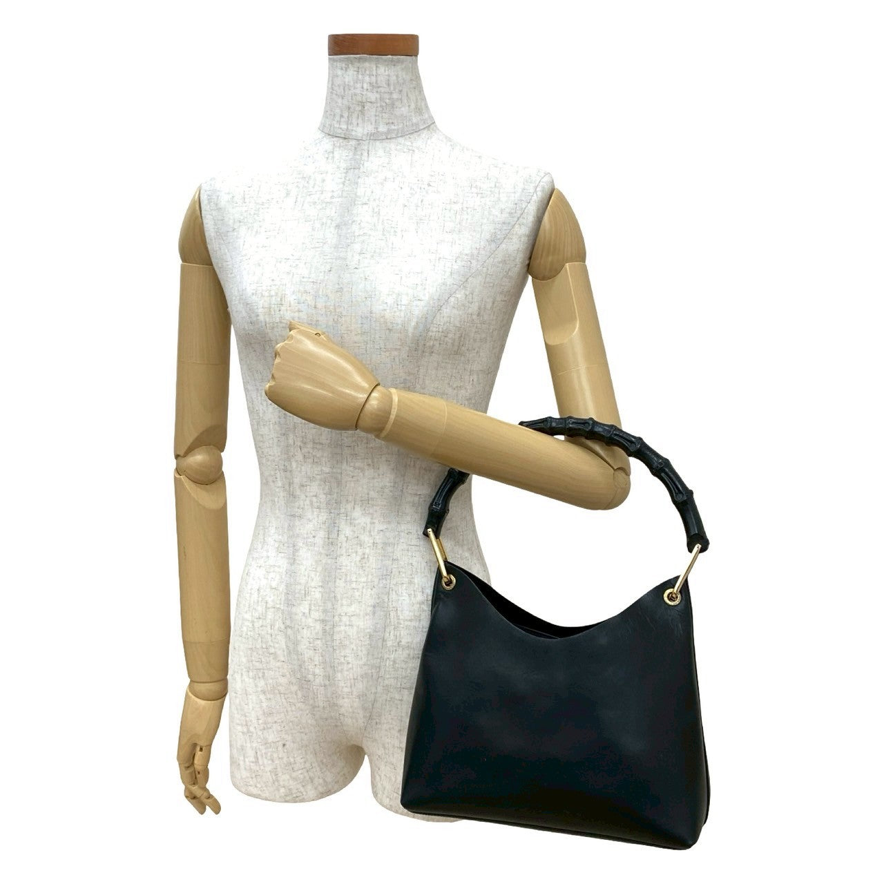Gucci Bamboo Leather Black Handbag 5