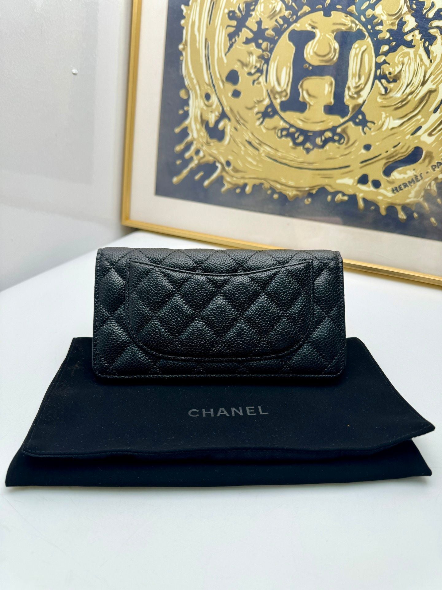 chanel wallet black