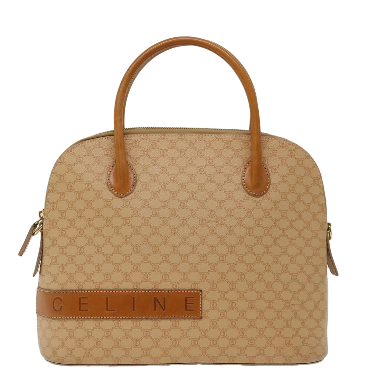 Luxury Macadam Hand Bag Pvc Way Leather Canvas Travel Bag Way Beige