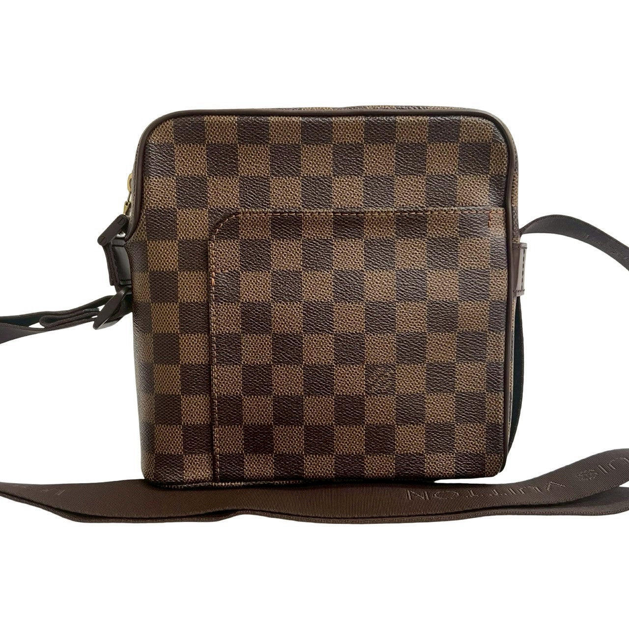 Louis Vuitton Damier Olaf PM Leather Brown Shoulder Bag