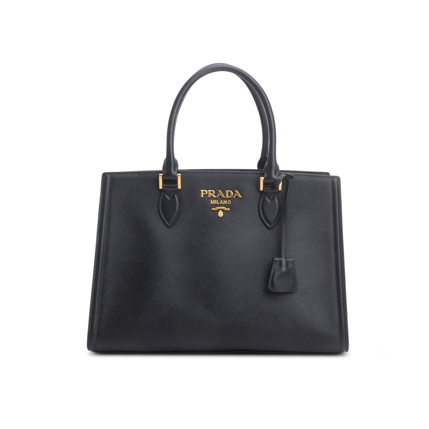 Prada Saffiano Soft Calfskin Tote Handbag Black Tote Bag