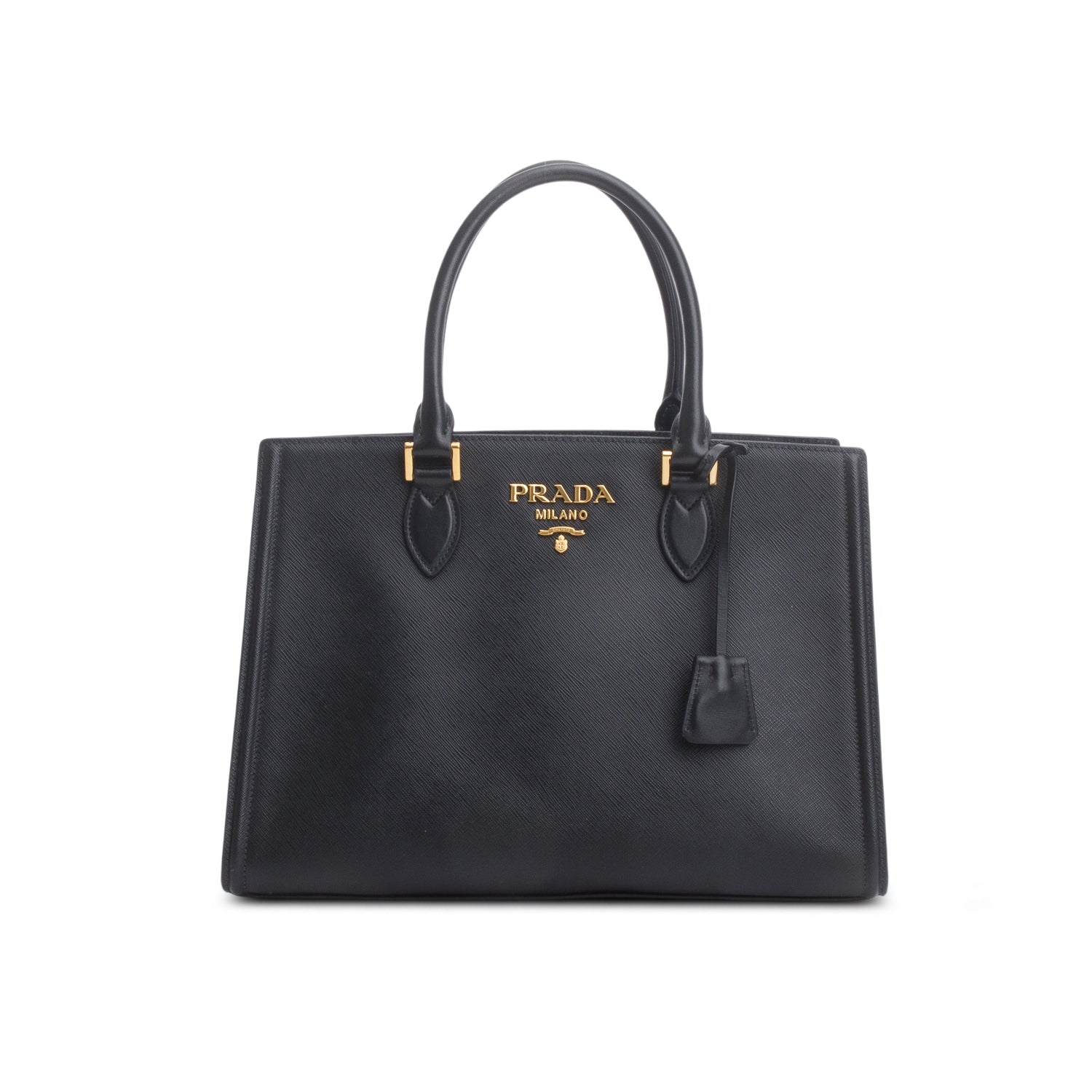 Prada Saffiano Soft Calfskin Tote Handbag Black Tote Bag