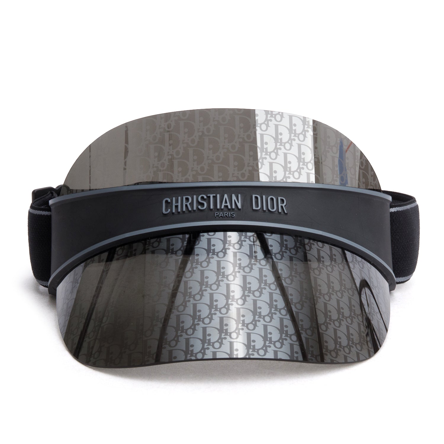Dior Christian Oblique club V U Visor Handbag Black Travel Bag