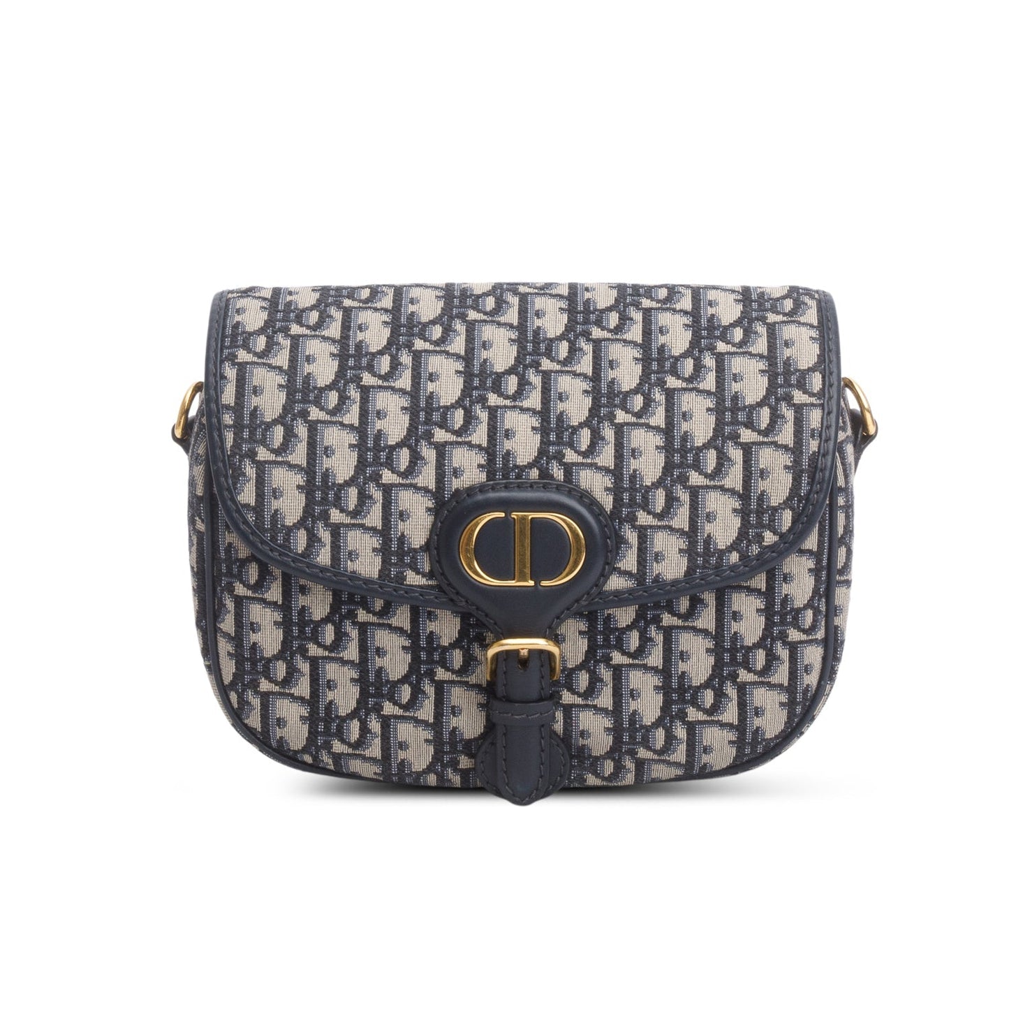 Dior Christian Oblique Jacquard Bobby Bag Blue Medium Travel Bag