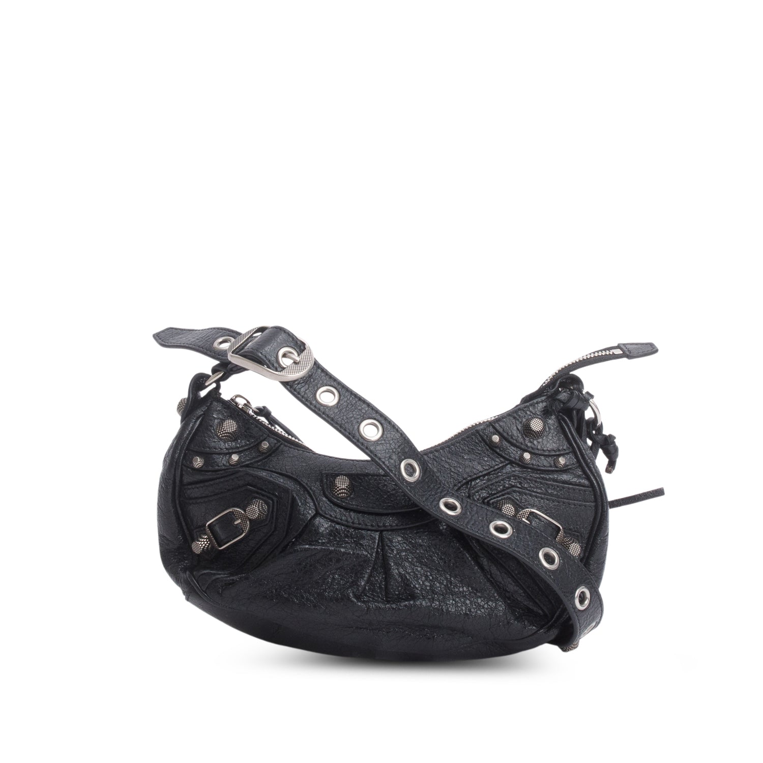 Balenciaga Arena Calfskin Le Cagole Xs Shoulder Bag Leather Black
