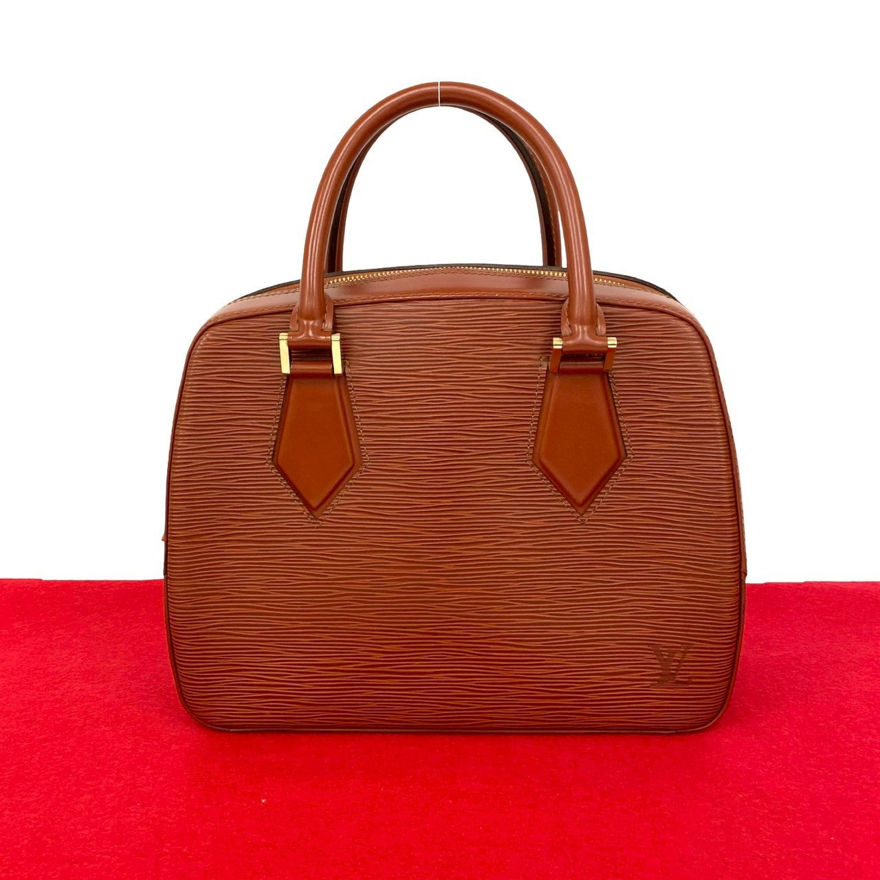 Louis Vuitton Epi Sablon Leather Brown Handbag