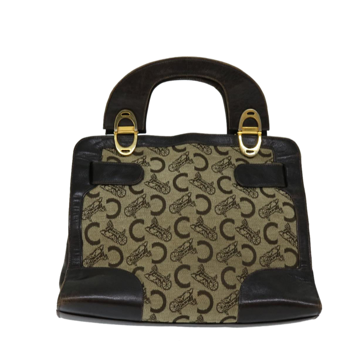 Luxury C Macadam Hand Bag Canvas Beige Travel Bag