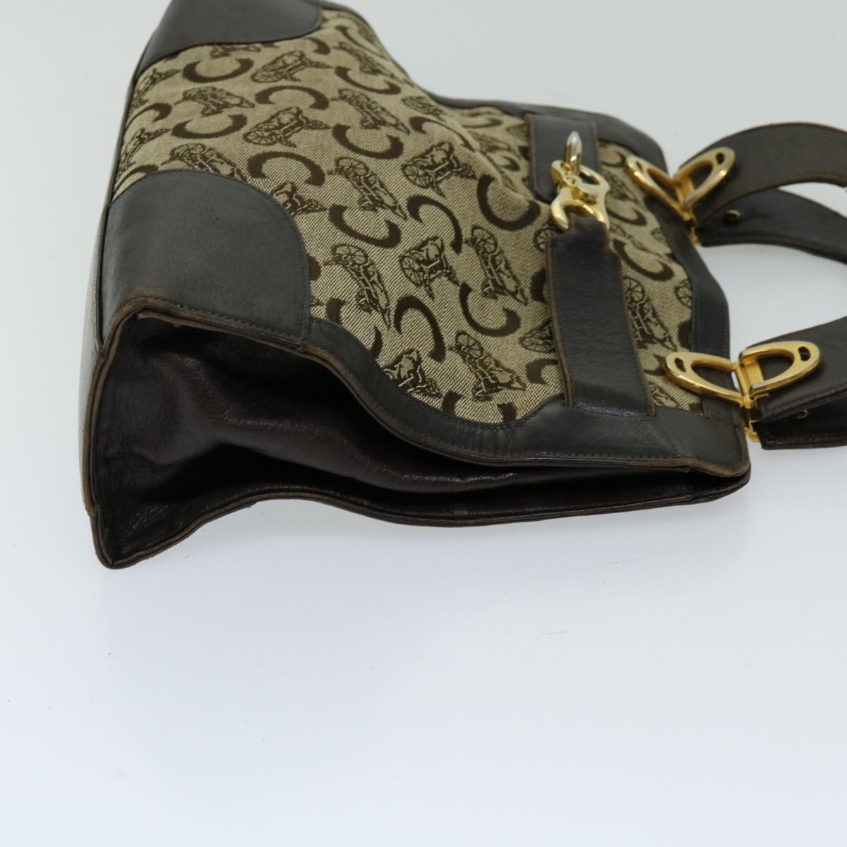 Luxury C Macadam Hand Bag Canvas Beige Travel Bag