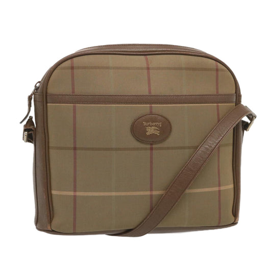 Burberry Luxury ss Nova Check Shoulder Bag Auth Canvas Beige Beige Auth 69572