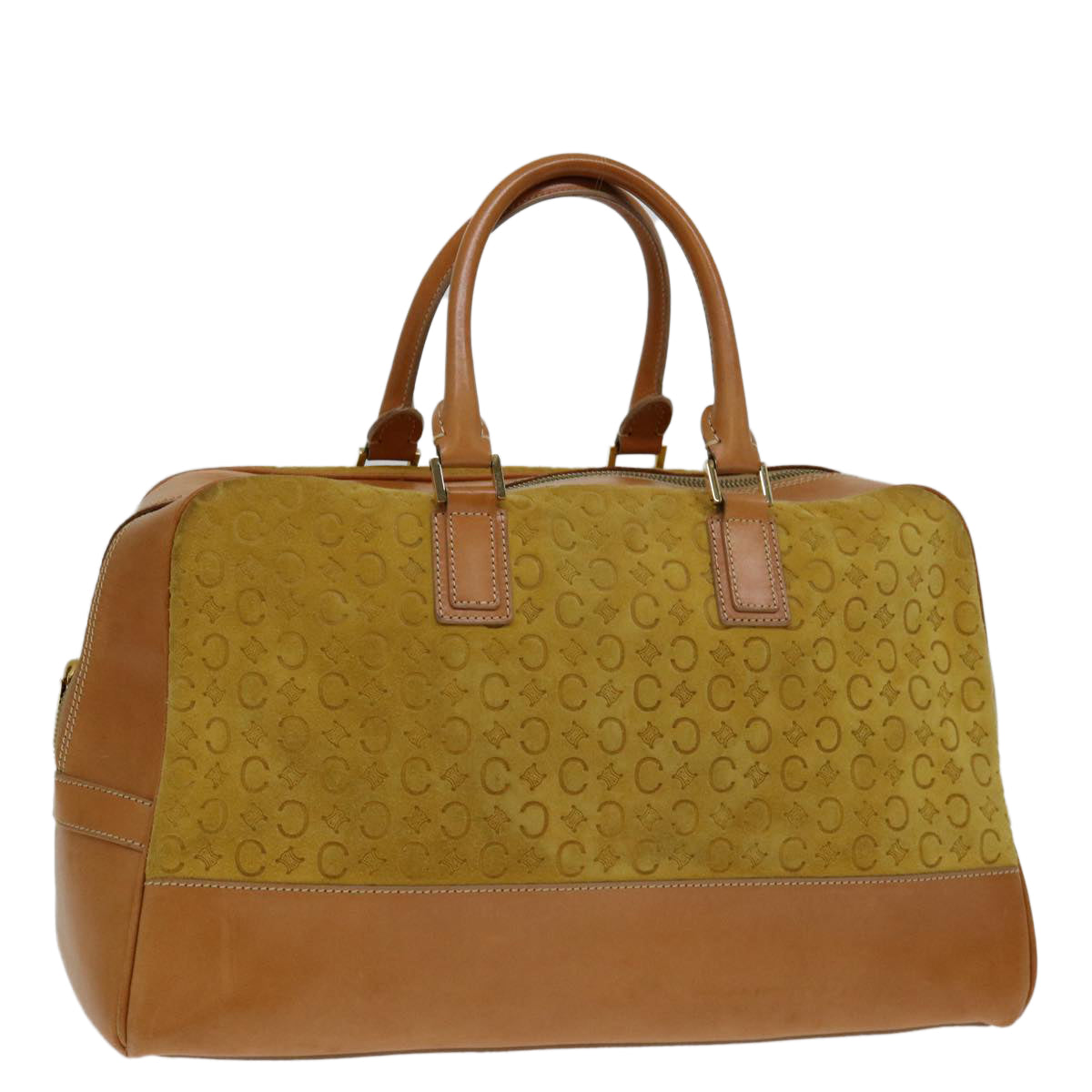 Luxury C Macadam Hand Bag Yellow Canvas Travel Bag