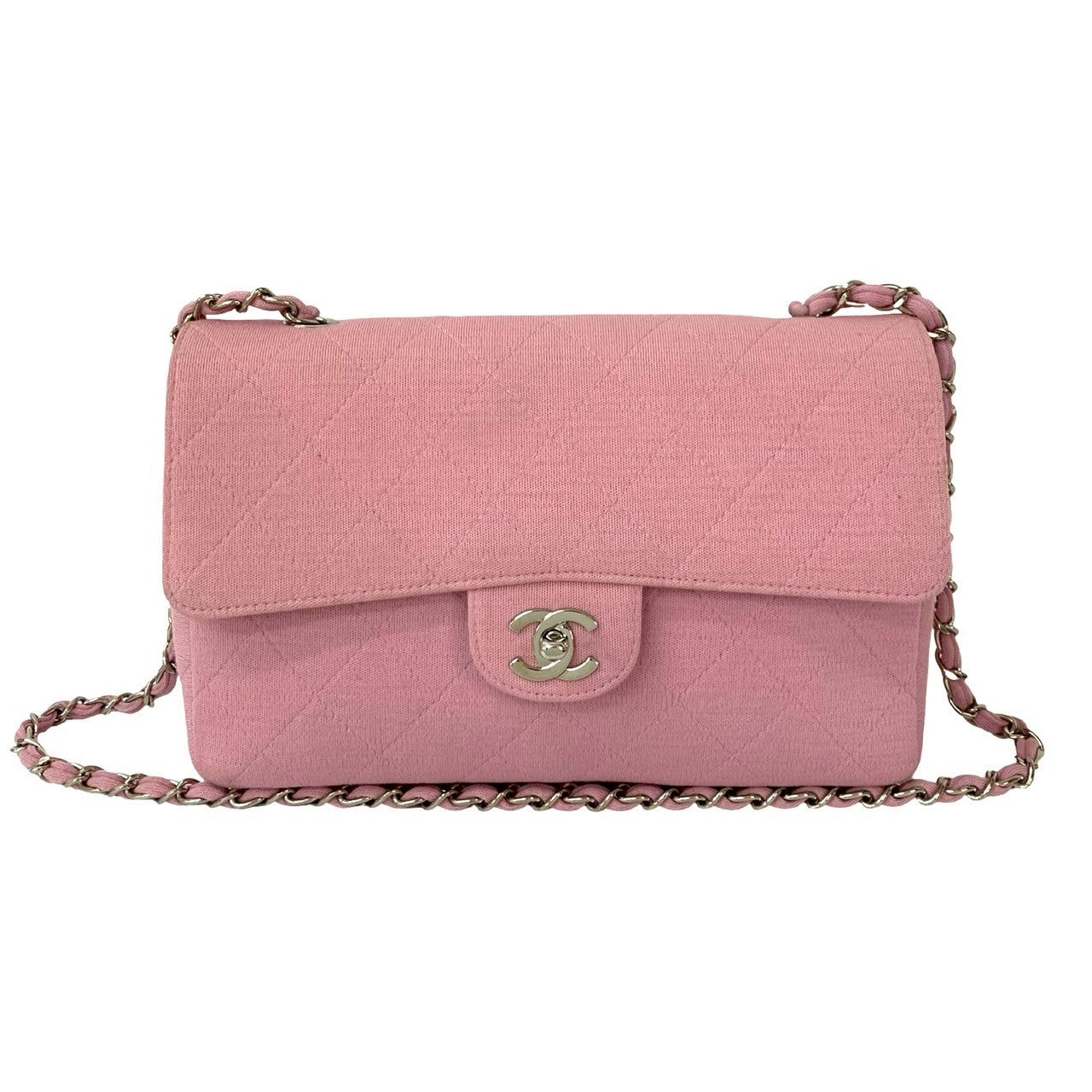 Chanel cotton Matrasse Pink Shoulder Bag