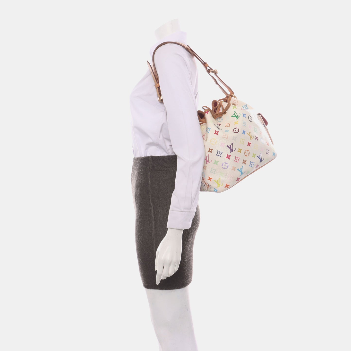 Louis Vuitton x Takashi Murakami Néonoé White Multicolor Handbag