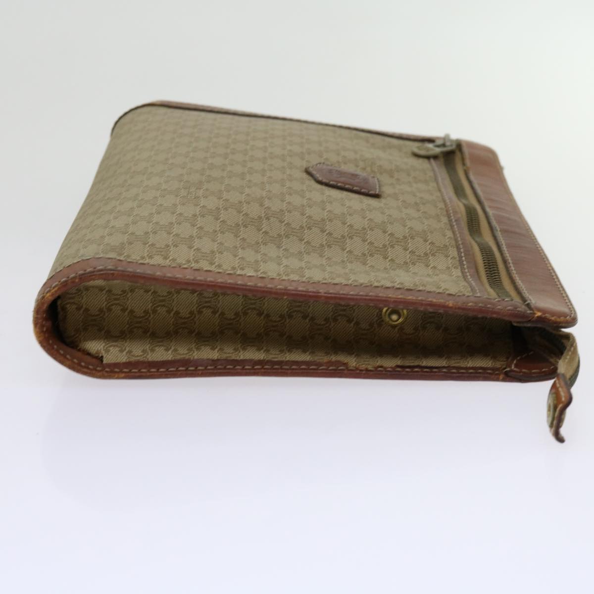 Luxury Macadam Clutch Bag Pvc Canvas Brown