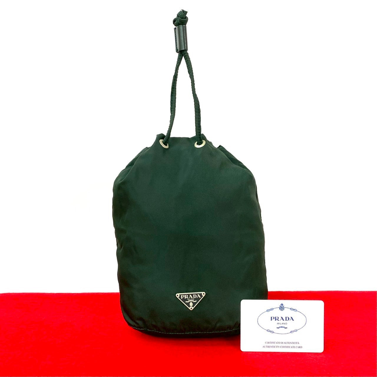 Handbag Nylon Green Travel Bag