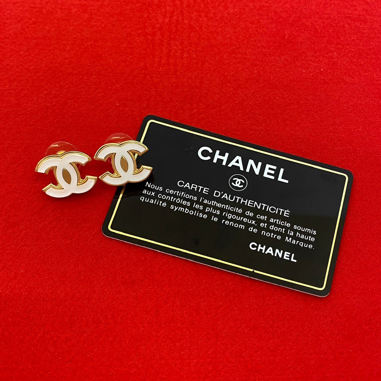 Chanel Pierce Plated Gold Jewelry 6