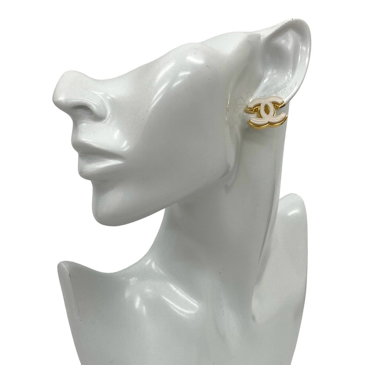 Chanel Pierce Plated Gold Jewelry 6