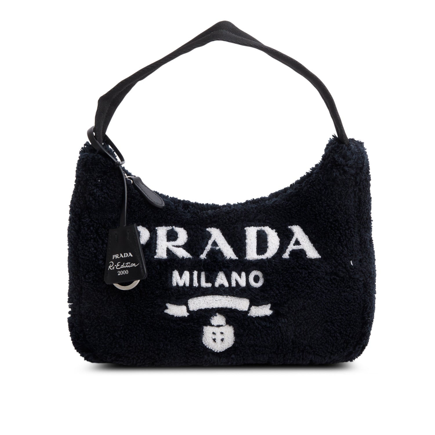 Prada Terry Cloth Re Edition Bag Black Mini Travel Bag