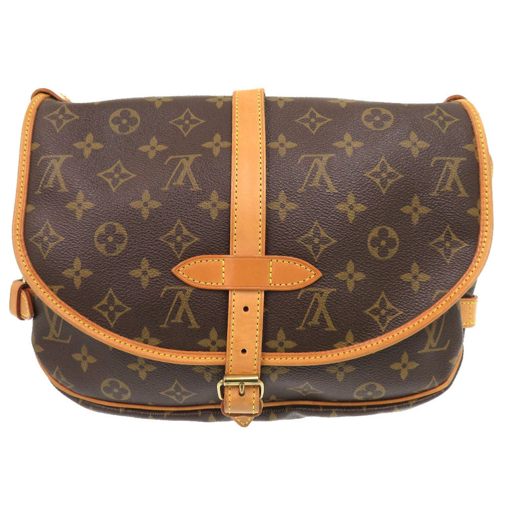 Louis Vuitton M42256 Saumur 30 Monogram Canvas Brown Shoulder Bag