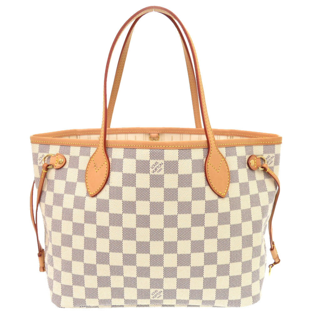 Louis Vuitton N51110 Damier Azur Damier Azur Canvas White Tote Bag