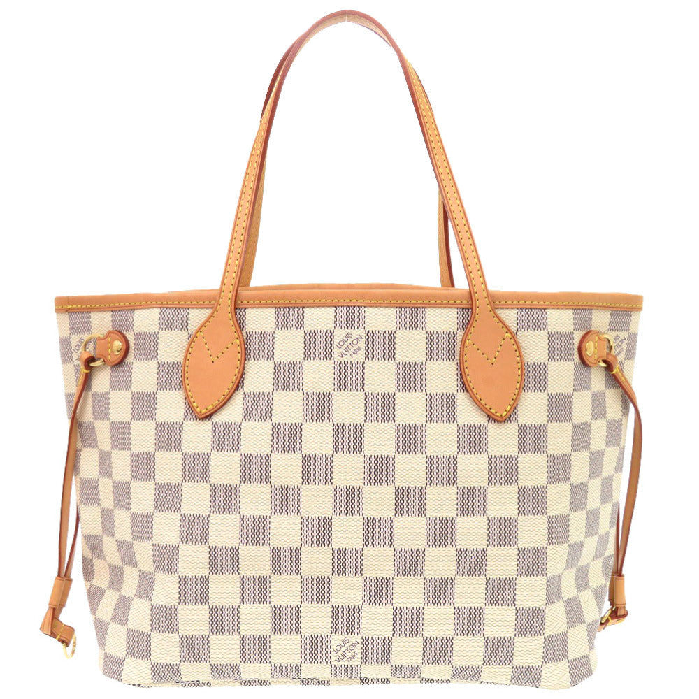 Louis Vuitton N51110 Damier Azur Damier Azur Canvas White Tote Bag